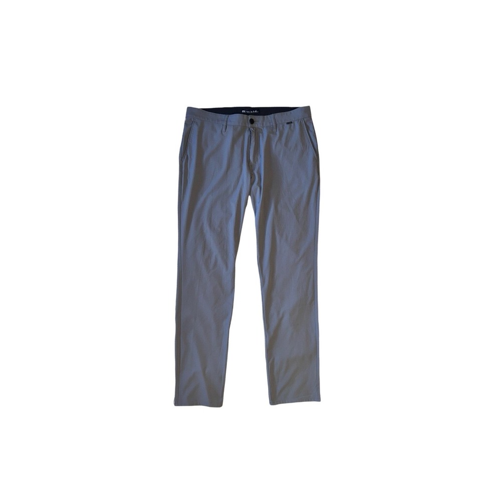 TRAVIS MATHEW Performance Pants Mens 36 Gray Golf Chino Stretch 79099‎
